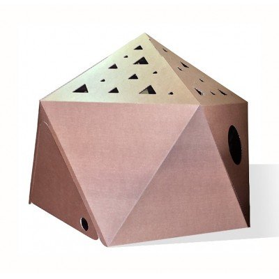 Domo de cartón para niños