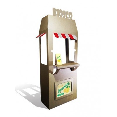 Kiosco de juguete de cartón