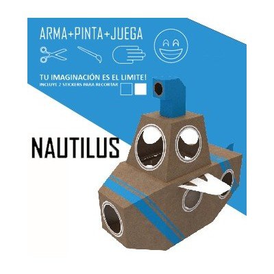 Submarino grande de cartón- Nautilus
